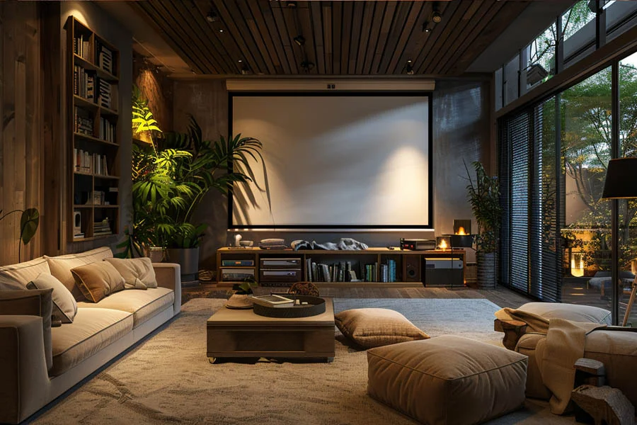 Immersive Cinema Experience with LED Home Theater Projector
